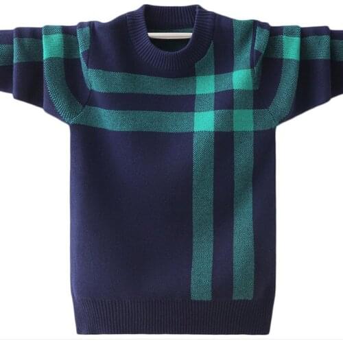 New childrens sweater cotton thread Pullover Sweater for big boys in autumn and winter