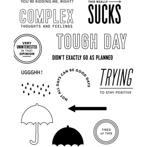 ENGLISH Transparent Clear Stamp for DIY scrapbooking/Card Making C1002