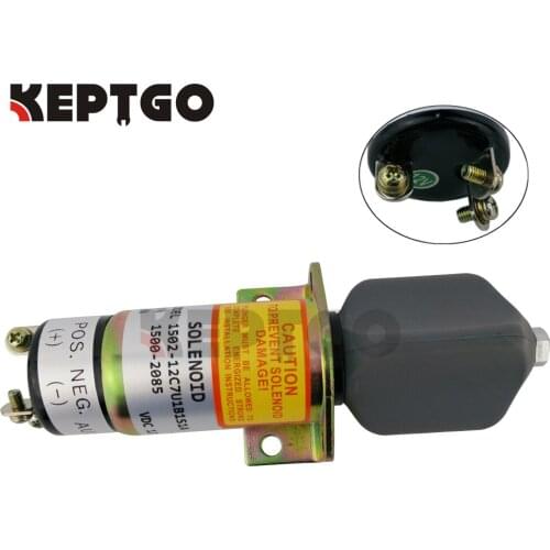 Fuel Stop Solenoid 1502-12C7U1B1S1A 1500-2085 12V For Woodward 3 Terminals
