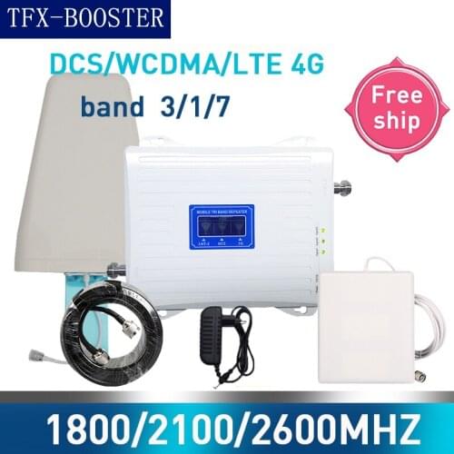 TFX-BOOSTER GSM 2G WCDMA 3G LTE 4G 1800/2100/2600MHZ Cell Phone Signal Booster 3G 4G LTE 1800 2600 Repeater Cell Phone Booster