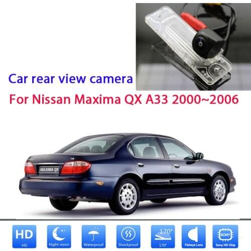 Rear View Camera For Nissan Maxima QX A33 2000 2001 2002 2003 2004 2005 2006 CCD Full HD Night Vision backup License Plate camer