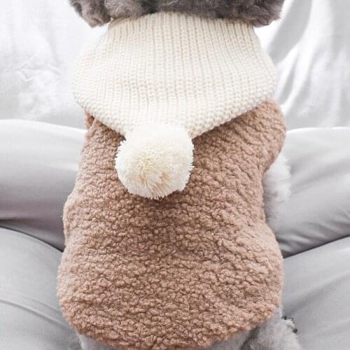Winter Pet Clothes Cat Dog Clothes For Small Dogs Fleece Keep Warm Dog Clothing Coat Jacket Sweater Hat Pet Costume For Dogs