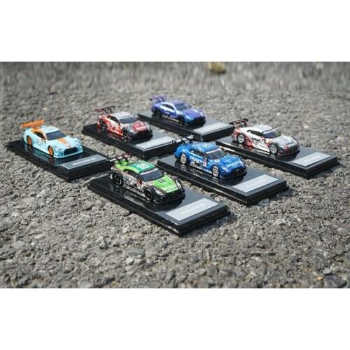 1:64 Scale Die-cast Alloy R35 GT3 GT500 Rally Racing Simulation Model High-end Ornaments Exquisite Collection Scene Layout Gift