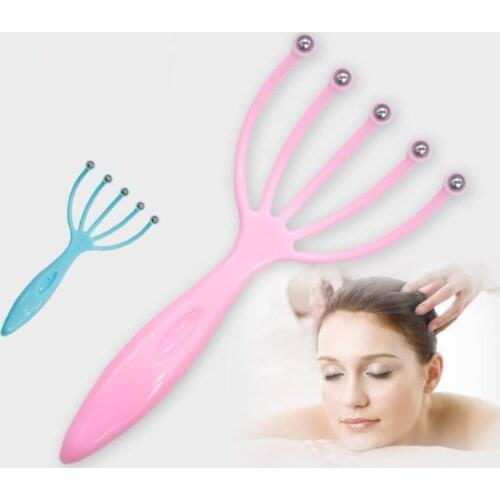 30pcs/lot Scalp massager Steel Ball head Massage Relaxation Five Finger Massager for head