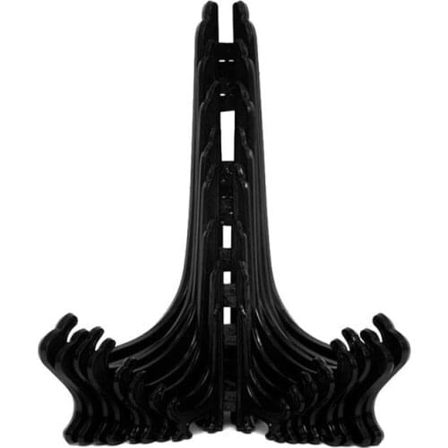 5PCs Portable Plate Holder Picture Frames Photo Pedestal Holder Plastic Display Stand Kitchen Tray Storage Tool