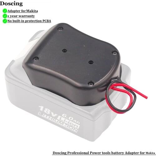 Power Supply Adapter for MAKITA 18V BL1860 BL1830 Battery Power Mount Connector Adapter Dock Holder with 12 Awg Wires Adapter