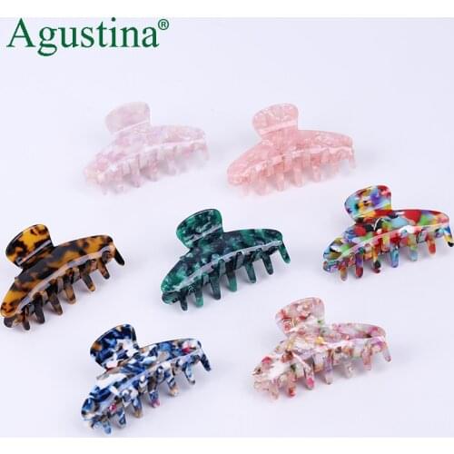 Acrylic Hair Claw Clips Barrette Clamp Jelly Colors Women Ponytail Crab Girls Updo Hairpin Hair Styling Accessories Fashion