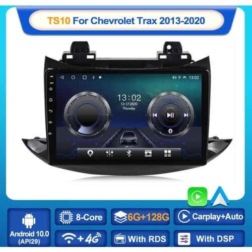 MEKEDE 6G+128G Android 10 4G LTE DVD 2 Din Car Radio Multimedia Video Player Navigation GPS for Chevrolet TRAX 2013-2020 BT GPS