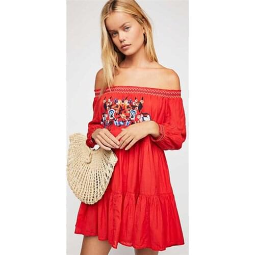 Красные летние платья BULOCHOVA China At AliExpress