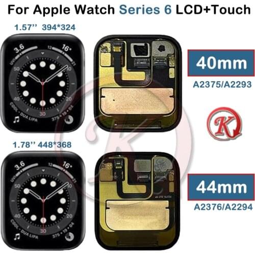 Screen For Apple Watch S6 LCD Display Touch Screen Digitizer 40mm/44mm Pantalla Replacement For Apple Watch Series 6 LCD