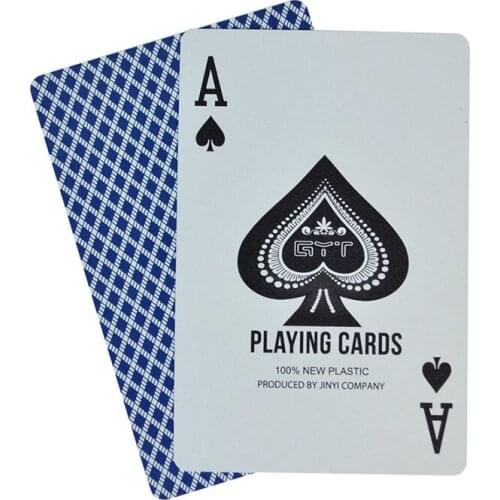 PVC Poker Cards Waterproof Texas Hold'em Adult Playing Black Jack Plastic Game 58*88mm Card Poker Game Board Creative Gift