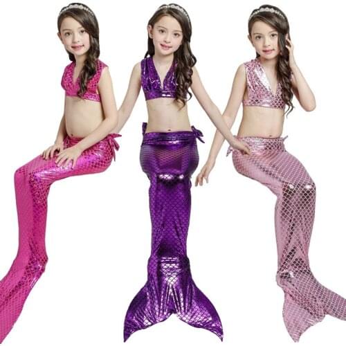 DUOJIAOYAN Fancy Mermaid tails Costume Swimmable Bikini Bathing Swimsuit Mermaid Tails Swimming Cosplay
