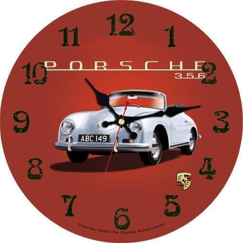 Cars Pattern Retro Wall Clock,silent Non Ticking Large Decorative Wall Clock,vintage Rustic Country Tuscan Style Round Wall Cloc
