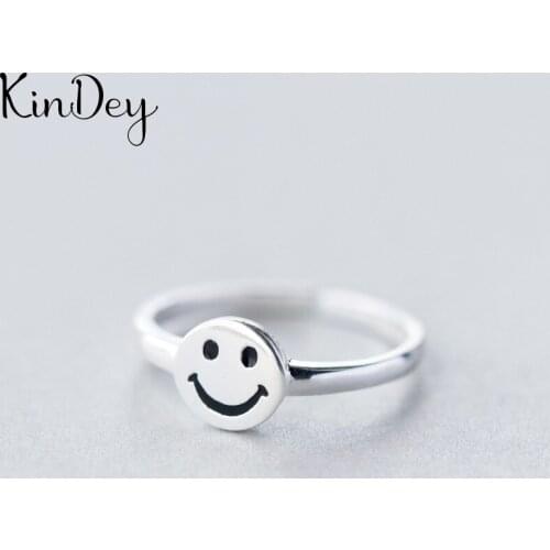 New Fashion Gothic Smile Face Rings For Women Wedding Rings Fashion Boho Jewelry Ladies Accessories