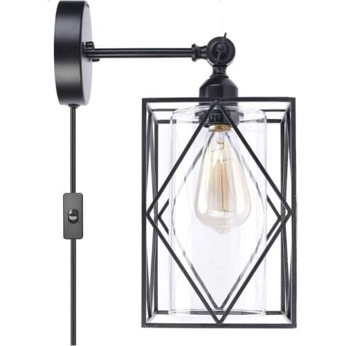 New Wall Lamp Vintage Sconce Wall Lights Fixture E27 Retro Lamp Industrial Decor Dining Room 180 Degress Adjustable Arm