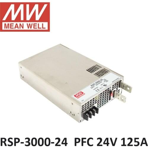 Original MEAN WELL RSP-3000W 12V 200A switch power supply PFC in Parallel led driver 24V 125A meanwell Power Supply 48V 3000W UL