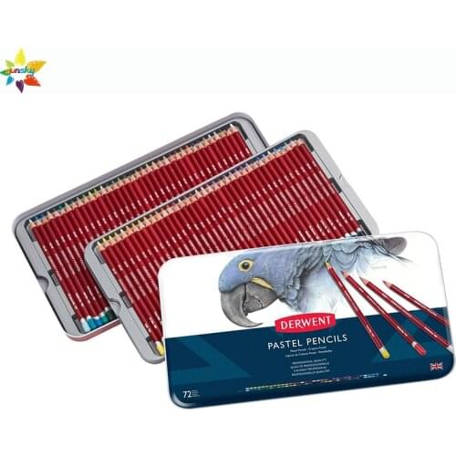 12 24 36 72 color British Derwent ink painting professional toner pencil/powder brush /Pastel pencil Artist Drawing art pencil