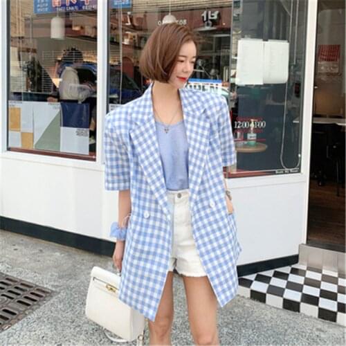 RUGOD Women's Blazers With Short Sleeves