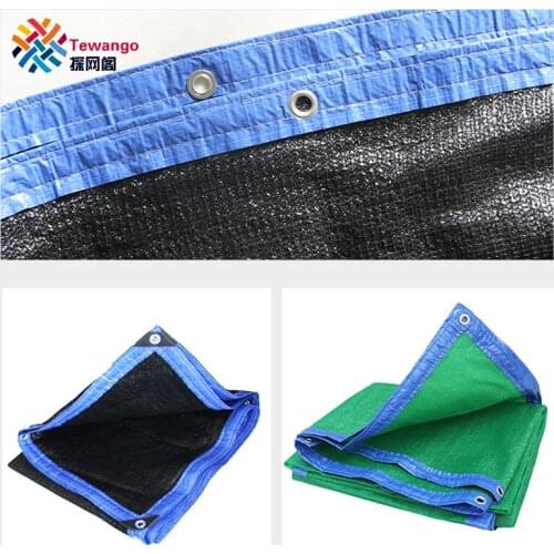 Tewango Brand 1Mx 3M HDPE Mesh Outdoor Shade Sails Patio Garden Cover UV Block Flowers Succulent Plants Shade Net Green Black