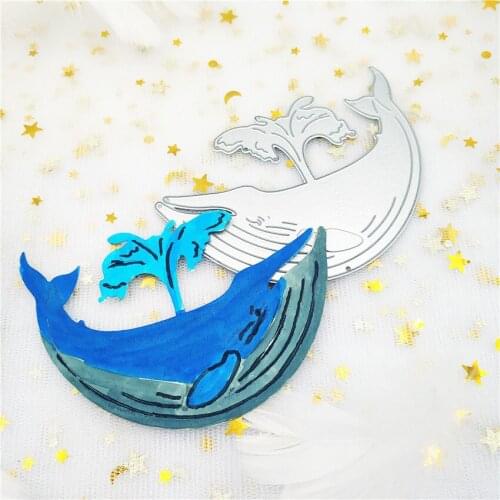Whale Cutting Dies Metal Dies Scrapbooking Album Card making Embossing Carbon Steel Die Cuts DIY Decorative Card