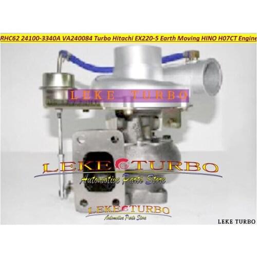 RHC62 RHC62W 24100-3340A 24100-3340 VA240084 Turbo Turbocharger For Hitachi EX220-5 Earth Moving For HINO H07CT H07C-TD Engine