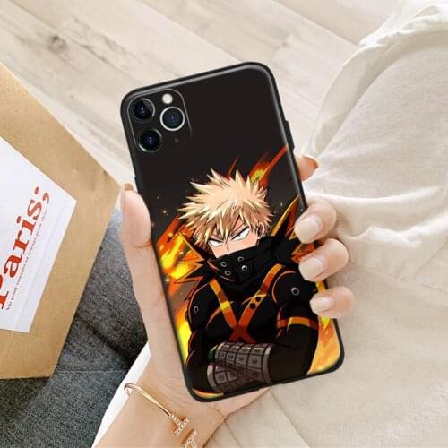 Bakugou Boku no Hero Academia For IPhone Se 6 6s 7 8 Plus X XR XS 11 12 Mini Pro Max Glass TPU Silicone Phone Case Cover Shell
