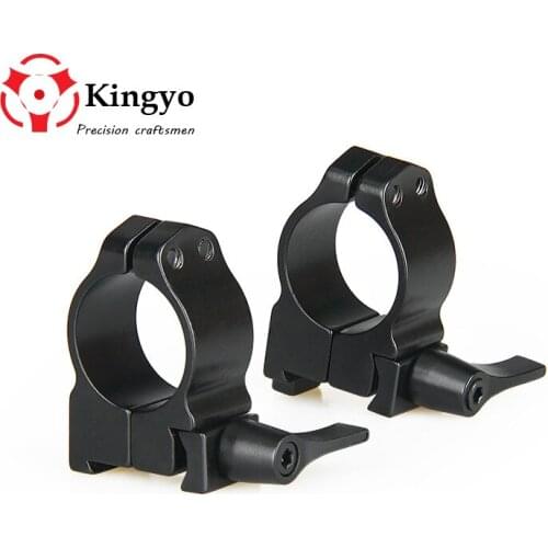 1 Pair Tactical Airsoft 25.4mm Low QD Quick Release Flashlight Scope 20mm Ring Mount Pacatinny Weaver RIS Rail For Hunting