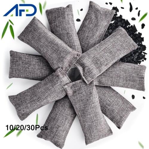 10/20/30pcs Activated Bamboo Charcoal Bag Natural Air Purifying Bag Closets Shoe Deodorant Household Merchandises
