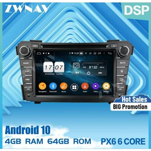 2 din PX6 IPS touch screen Android 10.0 Car Multimedia player For Hyundai I40 car radio stereo Bluetooth WiFi GPS navi head unit