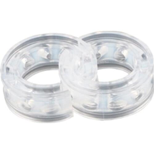 2PCS Transparent Car Shock-absorption Buffer Glue for Spring Gap Spring Clearance 23/27mm Car Shock-absorbing Rubber Pad