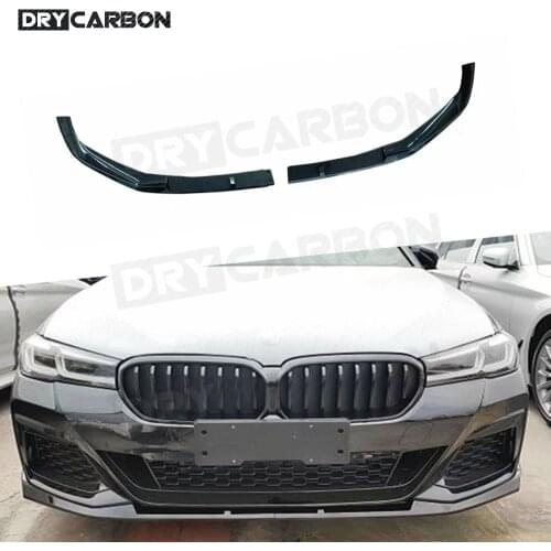 2Pcs Car Front Bumper Lip Body Kit Splitters Spoiler for BMW 5 Series G30 G38 M Sport 2021 2022 Protector Cover Diffuser Guard