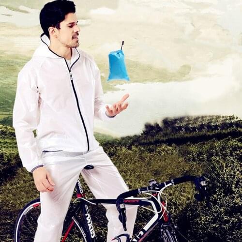 2018 newest Outdoor Rainwear Rain Trousers Set Waterproof Jersey Sunscreen Raincoats