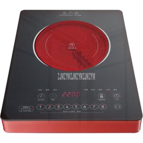 2200W 36*28cm Touch Control Mini Electric Ceramic Stove Induction Cooker 65 gear Temperature Adjustable No Radiation Cooktop