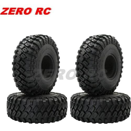 4Pcs Rc Crawler Parts Soft 1.9 Rock Tires Foam Insert 125mm Tyre For 1/10 Axial SCX10 III Capra TRX4 Defender TRX6 HSP