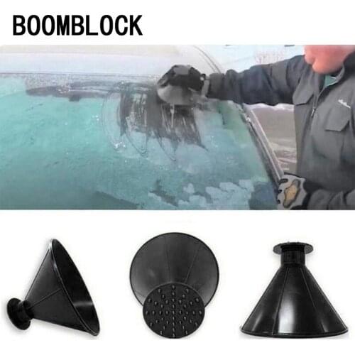 Car Cone Shaped Funnel Deicing Snow Tool Scrape for Abarth Fiat 500 BMW E60 E36 E34 Mercedes Benz W204 Volvo XC90 V70