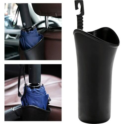 Car Umbrella Holder Bucket Storage Box Bucket Case Garbage Can Hanging Organizer Black