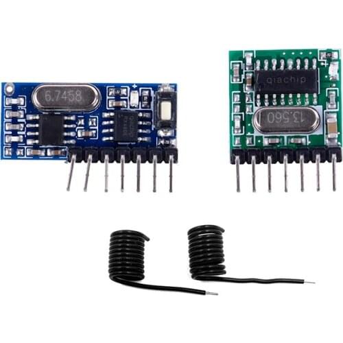 433Mhz Wireless RF 4 Channel Output Receiver Module And Transmitter EV1527 Code DC3.3~5V Instrument Parts