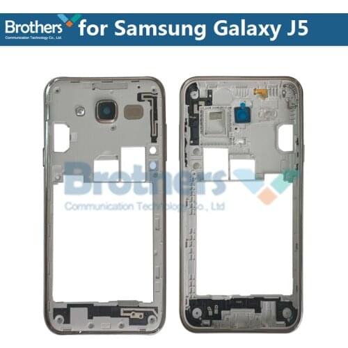 For Samsung Galaxy J5 2015 Middle Frame Middle Bezel with Camera Lens Buttons for Samsung J500 J500F J500H J500M J50FN Frame