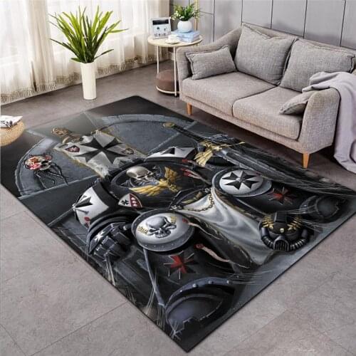 Knights Templar cavalier Carpet Soft Flannel 3D Print Rug Parlor Mat Area Rug Anti-slip Large Carpet Rug Living Room Decor 01