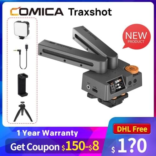 COMICA Traxshot SLR Microphone Micro Single Camera Interview Microphone Radio Mic External Recording Microphone Professional mic