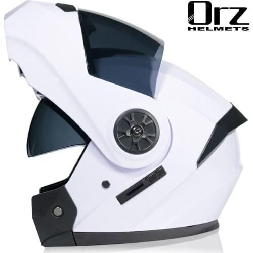 Double Shield Modular Motorcycle Helmet Flip Up Helmets Motorcycle Open Full Face Cascos Para Moto Moto Motocicleta Capacete