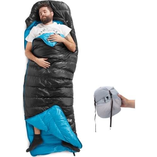 Naturehike CW400/CWZ400 Envelope Type White Goose Down Sleeping Bag for Warm Keeping in Cold Winter
