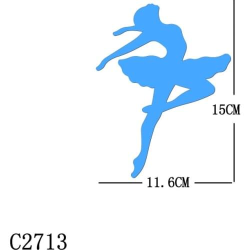 New Ballet girl Wooden Die Scrapbooking C2713 Cutting Dies Multiple Sizes