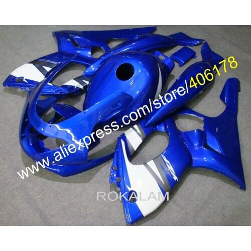 97-07 YZF600R Complete Fairing Kit For Yamaha YZF-600R Thundercat 1997-2007 Blue Motorbike Body Work ABS Fairing Kit