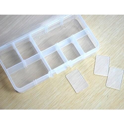 Wholesale 2015 Hot Selling Plastic 10 Slots Pill boxes Craft Organizer Beads Adjustable Jewelry Storage Box Case 12 x 6.5 x 2cm