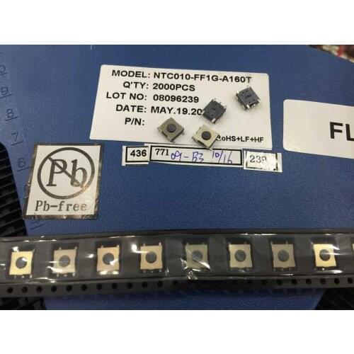 Original new 100% NTC010-FF1G-A160T touch switch 6*6*2.5 SMD 5pin MP3 MP4