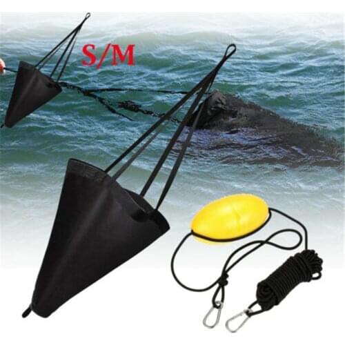 42'' 53'' Sea Drogue Anchor Float Marine Kayak Drift Rowing Boat Fishing Brake Lifeboat Anchor Yacht Traction Rope Buoy Ball