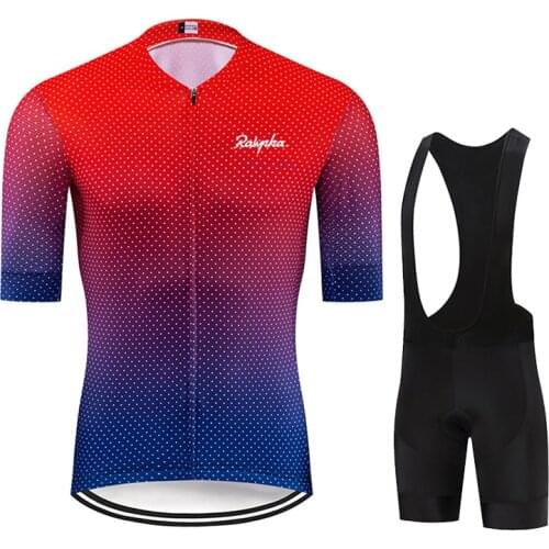 Raphaful 2021 Team Cycling Jerseys Bike Wear clothes Quick-Dry bib gel Sets Clothing Ropa Ciclismo uniformes Maillot Sport Wear