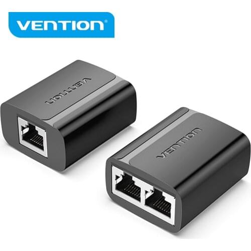 Vention RJ45 Splitter 1 to 2 RJ45 Splitter Network Adapter Female Network Extender Extension Connector for Laptop Ethernet Cable