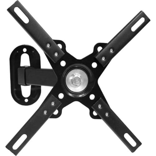 RISE-14-40 Inch TV Rack Monitor Universal Rotating Telescopic TV Storages Rack Wall Mount Bracket Black Household Accessories